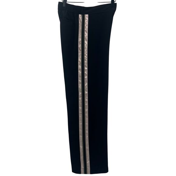 Guess Wide Leg Dress Pants with Side Stripes Womens XS Black High Waist - Picture 4 of 8